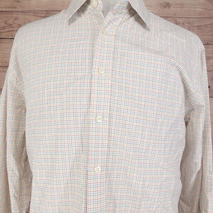 GAP PREMIUM CLASSIC FIT LONG SLEEVE CHECK BUTTON DOWN SHIRT MENS SZ 2XL XXL